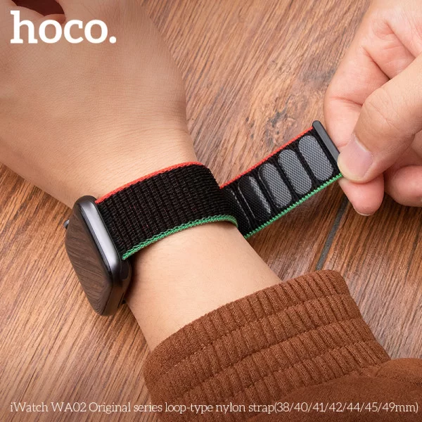 Curea Hoco WA02 Original loop-type nylon (38/40/41mm) [Dark-Olive-Green]